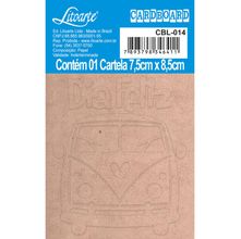 Aplique Cardboard Litoarte - Dia Feliz - CBL-014