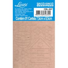 Aplique Cardboard Litoarte - Colmeia - CBL-007