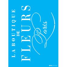 Stencil Opa 15 X 20 cm - Frase La Boutique De Fleurs - 3306