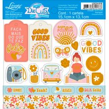 Apliques Recortados Em Papel Die Cuts - Coleção Good Vibes - LDCH-018