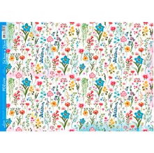 Papel Decoupage Litoarte PDZinho-008 Coleção Flores do Campo - 24,5 x 33cm
