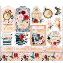 Apliques Recortados Em Papel Die Cuts Tays Rocha - Coleção Memorie Vintage - LDCH-017