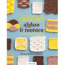 Livro Crochet Afghan e Tunisien Les Bases (O Básico do Crochê Afegão e Tunisiano)