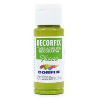 Tinta Decorfix Acrílica Fosco 60ml - Corfix 377 verde pistache