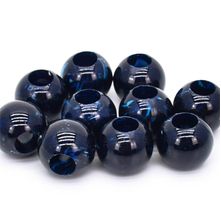 Ponteira Bolinha para Cordão 2 cm Mesclado Azul - 10 Unidades