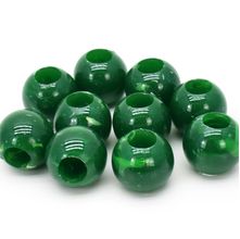 Ponteira Bolinha para Cordão 2 cm Mesclado Verde - 10 Unidades