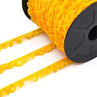 Renda de Nylon Franzida Najar 21mm - 50 Metros 15 ouro