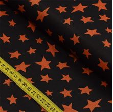 Tecido Estampado para Patchwork - Estrelas Neon : Estrelas Laranja (0,50x1,50)