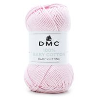 Fio Baby Cotton DMC 50g - 100% Algodão 763 rosa claro