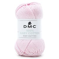 Fio Baby Cotton DMC 50g - 100% Algodão
 763 rosa claro