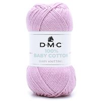 Fio Baby Cotton DMC 50g - 100% Algodão 769 rosa