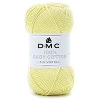 Fio Baby Cotton DMC 50g - 100% Algodão 770 amarelo bebê