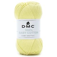 Fio Baby Cotton DMC 50g - 100% Algodão
 770 amarelo bebê