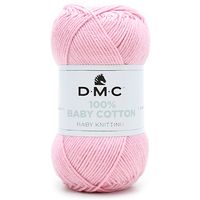 Fio Baby Cotton DMC 50g - 100% Algodão 764 rosa bebê