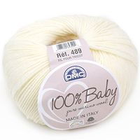 Lã Baby Merino DMC 50g
 001 branco