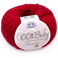 Lã Baby Merino DMC 50g 005 vermelho