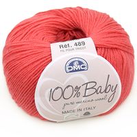 Lã Baby Merino DMC 50g 051 vermelho claro