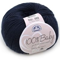 Lã Baby Merino DMC 50g 073 azul escuro