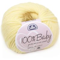 Lã Baby Merino DMC 50g
 091 amarelo bebê