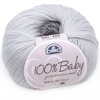 Lã Baby Merino DMC 50g 121 cinza