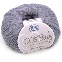 Lã Baby Merino DMC 50g 122 cinza escuro