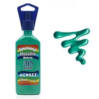 Tinta Dimensional Metallic Relevo Acrilex 35ml 510 - verde folha