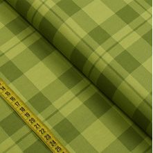 Tecido Estampado para Patchwork - Capadócia : Xadrez Verde (0,50x1,40)