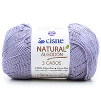 Fio Cisne Natural Algodón 3 Cabos 100g - 100% Algodão 0051 lilás