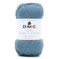 Fio Baby Cotton DMC 50g - 100% Algodão
 750 azul jeans