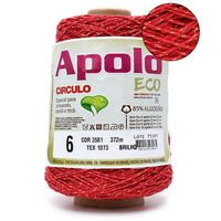 Barbante Apolo Brilho nº06 400g 3581 pimenta