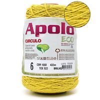 Barbante Apolo Brilho nº06 400g 1660 amarelo