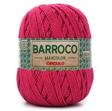Barbante Barroco MaxColor nº06 400g - 3951 - A Cor Do Ano Viva Magenta