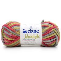 Fio Cisne Moonlight Multicolor 100g 1280 vermelho e cinza