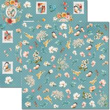 Papel para Scrapbook Sandra Família Arte Fácil Flowers 3 - SC-787