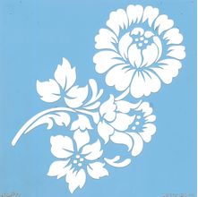 Stencil Arte Fácil 15 x 15cm - ST-627 Floral