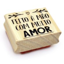 Carimbo Arte Fácil Feito à Mão com Amor CA-848 - 5,2 x 4,3cm