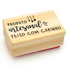 Carimbo Arte Fácil Produto Artesanal Feito com Carinho CA-846 - 5,5 x 3,3cm