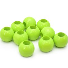 Ponteira Bolinha para Cordão 2 cm Verde Limão - 10 Unidades