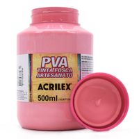 Tinta PVA Fosca para Artesanato 500ml - Acrilex 567 - rosa chá