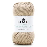 Fio Baby Cotton DMC 50g - 100% Algodão
 773 creme
