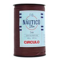 Fio Náutico Slim Círculo 3mm - 400g com 278 Metros 7382 chocolate