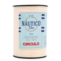 Fio Náutico Slim Círculo 3mm - 400g com 278 Metros 1074 creme