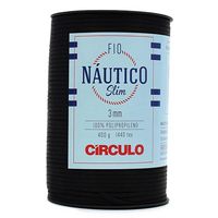 Fio Náutico Slim Círculo 3mm - 400g com 278 Metros 8990 preto