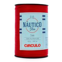 Fio Náutico Slim Círculo 3mm - 400g com 278 Metros 3402 vermelho círculo