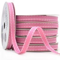 Fita para Laços Progresso N°02 Jeans com Pesponto - 10mm com 10 Metros 240 rosa escuro