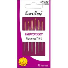 Agulha Tapestry para Bordar Tapeçaria Sew Mate - 6 Unidades