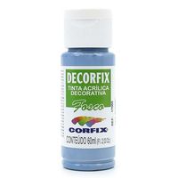 Tinta Acrílica Decorfix Fosca 60ml - Corfix - 2 383 azul inverno