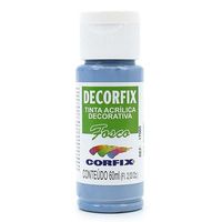 Tinta Decorfix Acrílica Fosco 60ml - Corfix 383 azul inverno