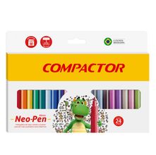 Caneta Hidrográfica Compactor Neo-Pen - 24 Cores