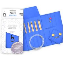 Kit de Agulhas Circulares Intercambiáveis Pony Maple